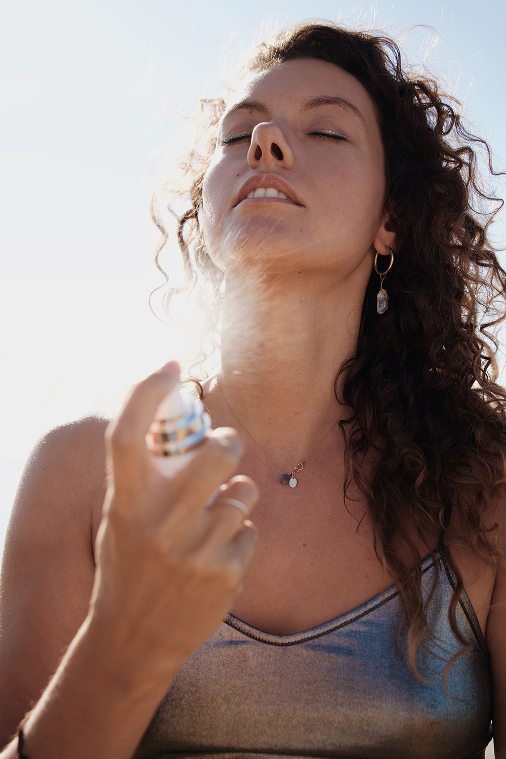 True Ocean Face Spritz - sea salt cucumber and rose water face spray for the beach