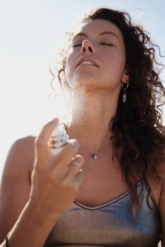 True Ocean Face Spritz - sea salt cucumber and rose water face spray for the beach