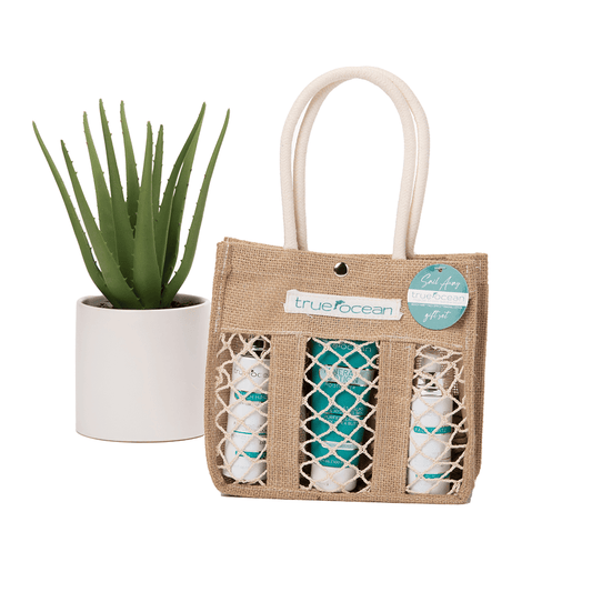 True Ocean Coastal Gift Set - Sail Away, contains face spritz, mineral lotion and beach hair.